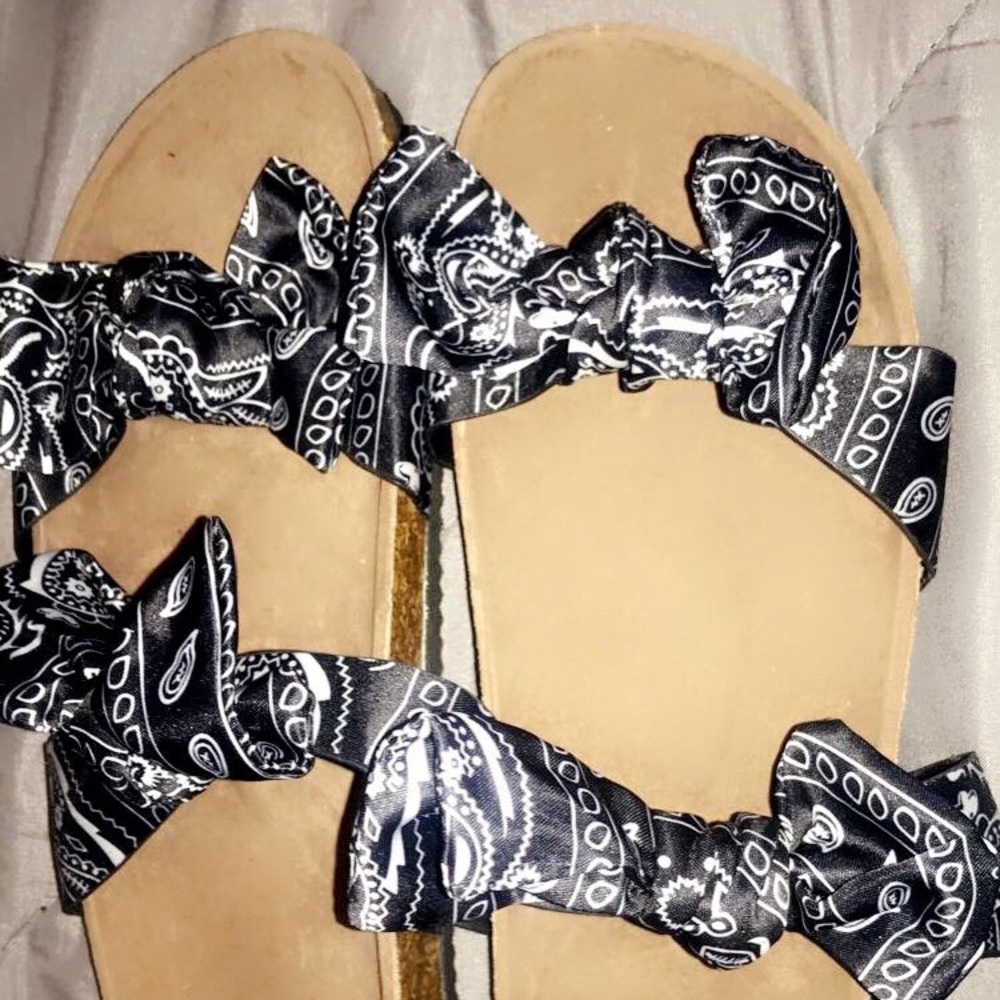 Bandana Print Sandals